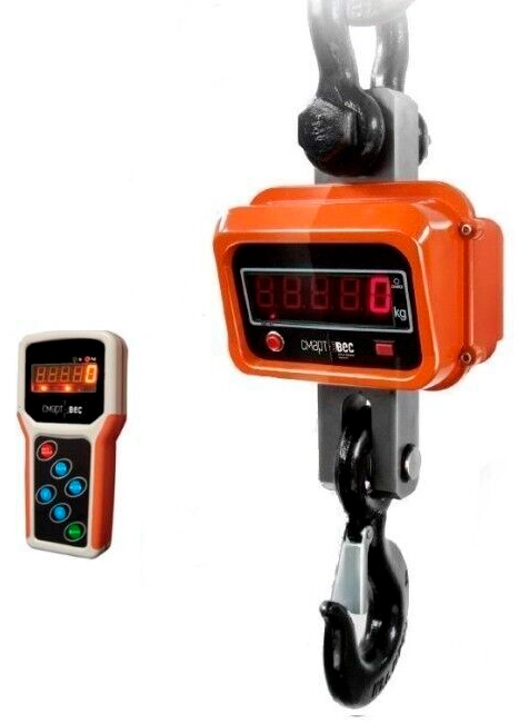 Весы крановые электронные ВК 15т с инд. на пульте (сменный аккум.) + поверка