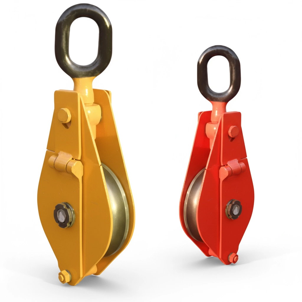 Блок монтажный однорольный с ушком (проушиной) 32 т 1 ролик