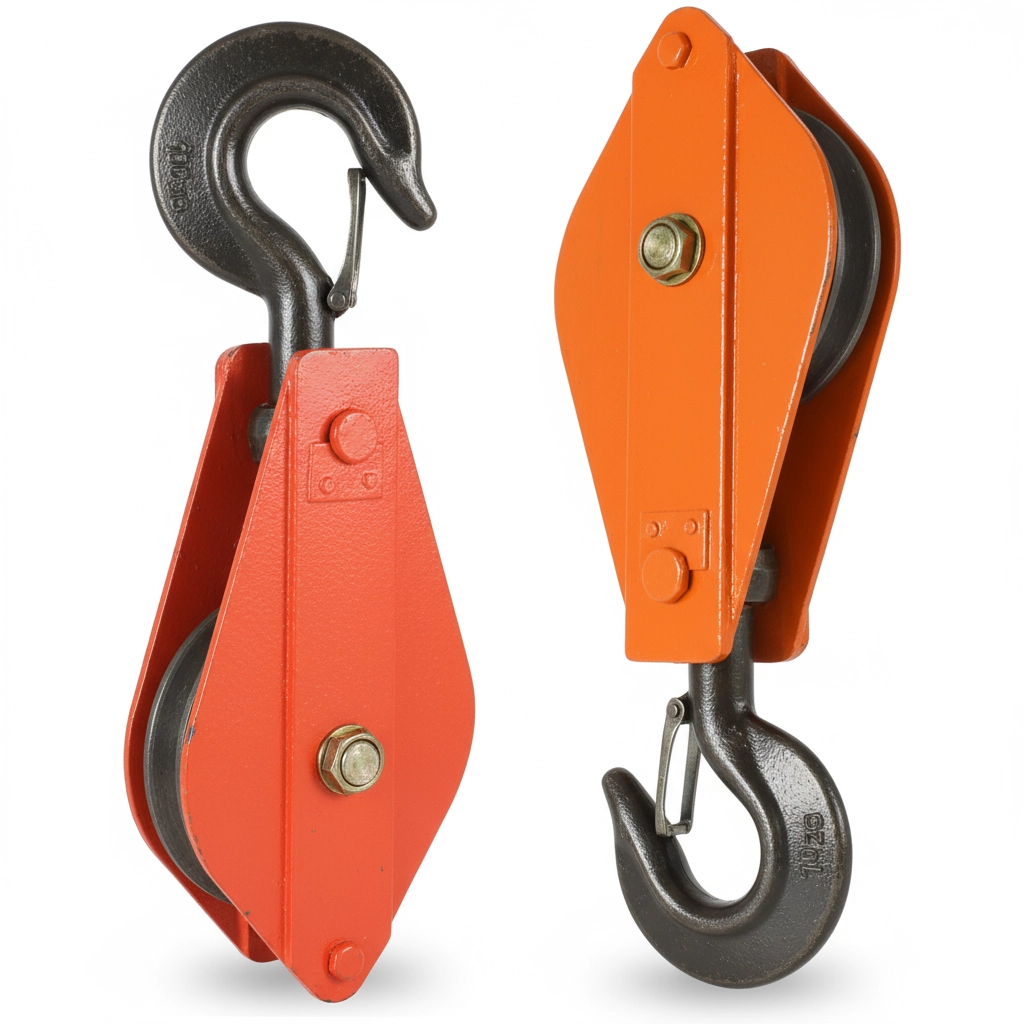 Блок монтажный однорольный с крюком 1 т 1 ролик